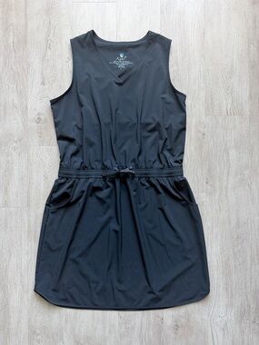Kuhl Vantage Dress Large Black Sleeveless Lightweight Stretch Sun Protection